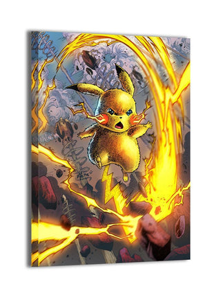 Pikachu Wall Art | Pokémon Fan Art | Snapping Turtle Gallery, Premium Pikachu fan art wall art in canvas, acrylic, and metal. Vivid color, sharp detail; canvas and metal arrive ready to hang., [-Snapping Turtle Gallery