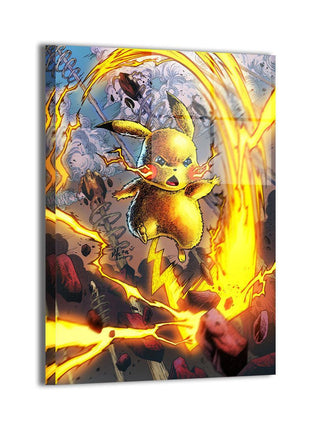 Pikachu Wall Art | Pokémon Fan Art | Snapping Turtle Gallery, Premium Pikachu fan art wall art in canvas, acrylic, and metal. Vivid color, sharp detail; canvas and metal arrive ready to hang., [-Snapping Turtle Gallery