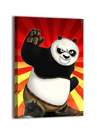 Po Dragon Warrior Kung Fu Panda Art | Acrylic, Metal & Canvas - Snapping Turtle Gallery