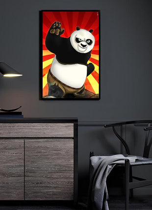 Po Dragon Warrior Kung Fu Panda Art | Acrylic, Metal & Canvas - Snapping Turtle Gallery