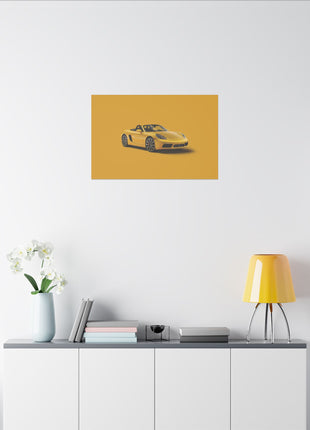 Porsche 718 Boxster Wall Art | Sports Car Art | Snapping Turtle Gallery - Snapping Turtle Gallery