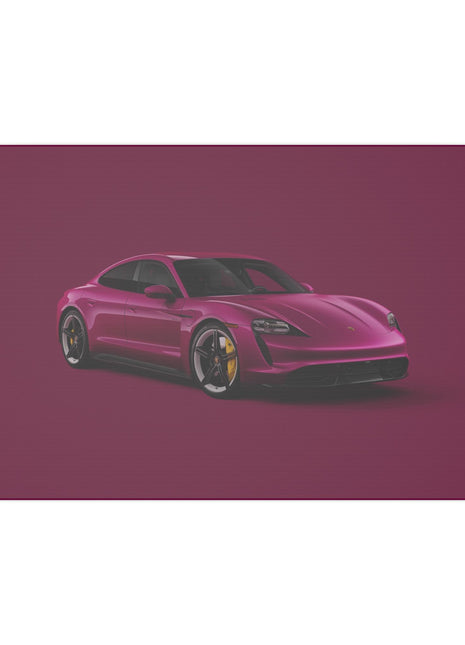 Porsche Taycan Wall Art | Electric Car Art | Snapping Turtle Gallery - Snapping Turtle Gallery