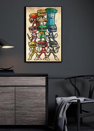 Power Rangers Wall Art | Fan Art | Snapping Turtle Gallery - Snapping Turtle Gallery