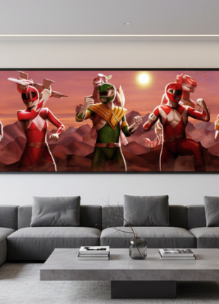 Power Rangers Wall Art | Mighty Morphin Acrylic, Metal & Canvas Print - Snapping Turtle Gallery