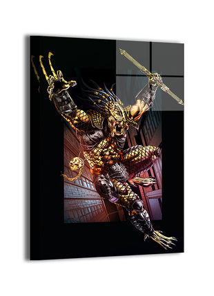 Predator Art | Acrylic, Metal & Canvas - Snapping Turtle Gallery