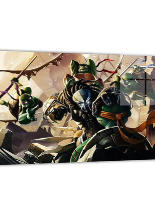 Predator vs TMNT Wall Art | Crossover Fan Art | Snapping Turtle Gallery [variant_option1] Print, Premium Wall Art by Snapping Turtle Gallery