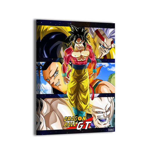 SSJ4 Goku with GT villains Dragon Ball GT wall art print 24x36 Canvas by Ray Dash