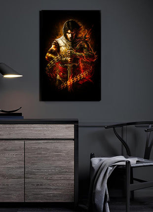 Two Thrones Divided acrylic wall art showing the Prince and his Dark Prince counterpart face to face