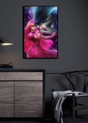 Bubblegum & Marceline Wall Art | Adventure Time Acrylic Metal & Canvas - Snapping Turtle Gallery