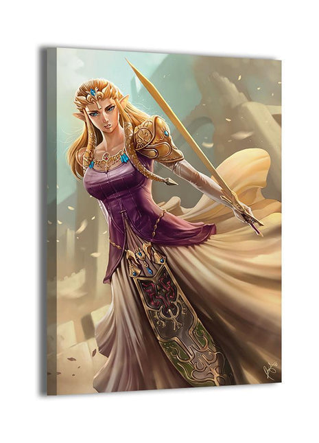 Princess Zelda Wall Art | Acrylic, Metal & Canvas Print - Snapping Turtle Gallery