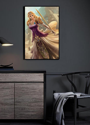 Princess Zelda Wall Art | Acrylic, Metal & Canvas Print - Snapping Turtle Gallery