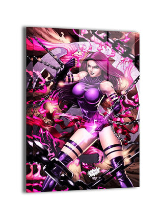 Psylocke Wall Art | X-Men Marvel HD Acrylic, Metal & Canvas Print - Snapping Turtle Gallery