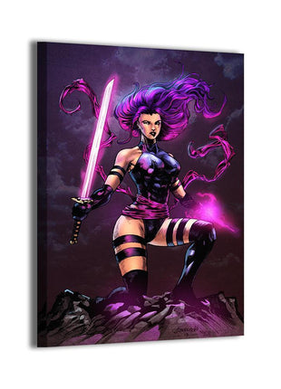 Psylocke Wall Art | X-Men Marvel HD Acrylic, Metal & Canvas Print - Snapping Turtle Gallery