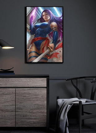 Psylocke Wall Art | X-Men Marvel HD Acrylic, Metal & Canvas Print - Snapping Turtle Gallery