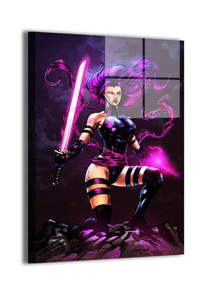 Psylocke Wall Art | X-Men Marvel HD Acrylic, Metal & Canvas Print - Snapping Turtle Gallery