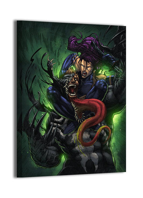Psylocke vs Venom Wall Art | Marvel HD Acrylic, Metal & Canvas Print - Snapping Turtle Gallery