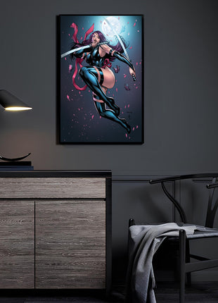 Psylocke Wall Art | X-Men Marvel HD Acrylic, Metal & Canvas Print - Snapping Turtle Gallery