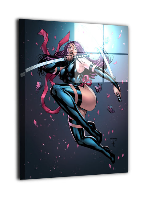 Psylocke Wall Art | X-Men Marvel HD Acrylic, Metal & Canvas Print - Snapping Turtle Gallery