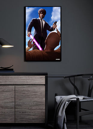 A Royale in a Galaxy Far Away Mace Windu Wall Art