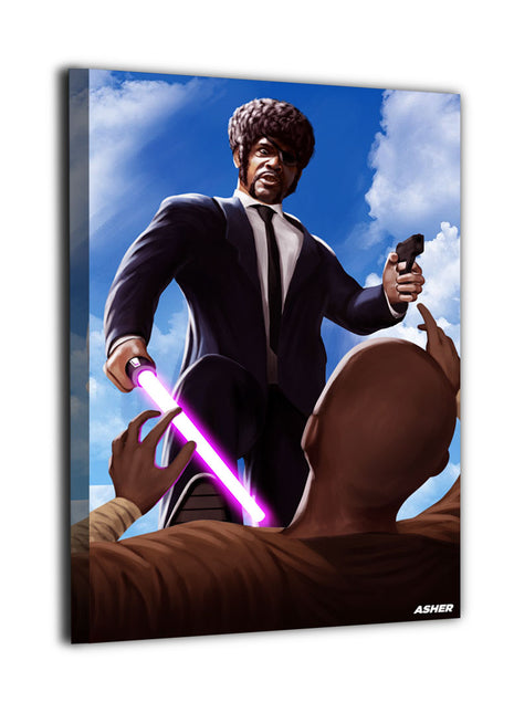 A Royale in a Galaxy Far Away Mace Windu Wall Art