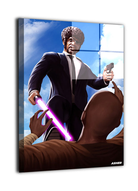 A Royale in a Galaxy Far Away Mace Windu Wall Art
