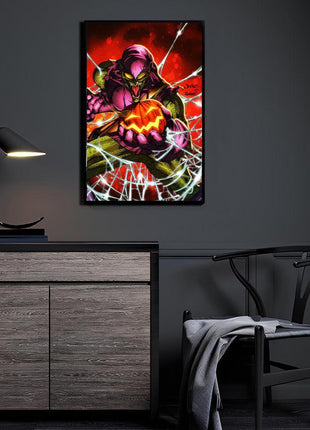 Green Goblin Art | Acrylic, Metal & Canvas - Snapping Turtle Gallery