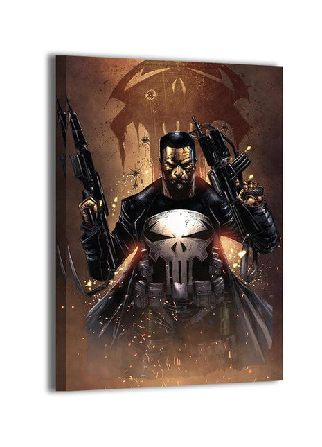 Punisher Marvel Art - Canvas Wall Art - Frank Castle Comic Artwork - Premium Gallery Print