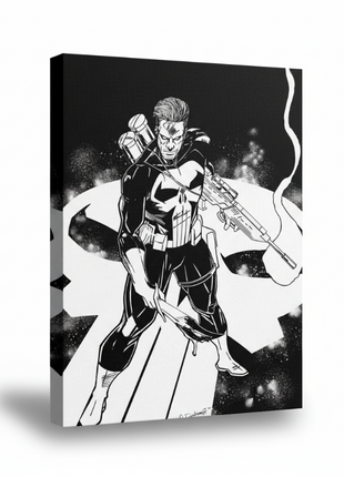 Punisher Wall Art | Marvel Ultra-HD Acrylic, Metal & Canvas Print - Snapping Turtle Gallery