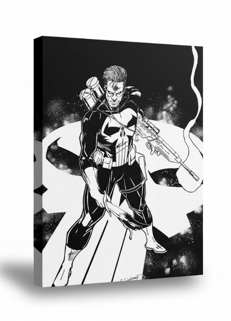 Punisher Wall Art | Marvel Ultra-HD Acrylic, Metal & Canvas Print - Snapping Turtle Gallery