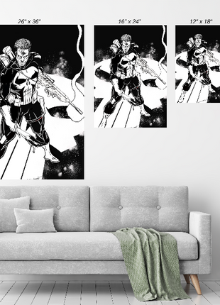 Punisher Wall Art | Marvel Ultra-HD Acrylic, Metal & Canvas Print - Snapping Turtle Gallery