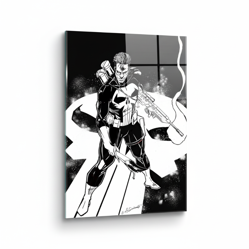 Punisher Code - Glossy Acrylic Mockup