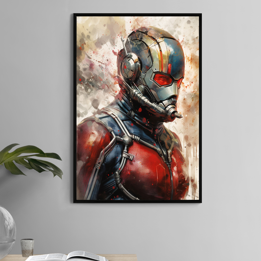 Ant-Man Marvel wall art 11x17 print with red and silver suit