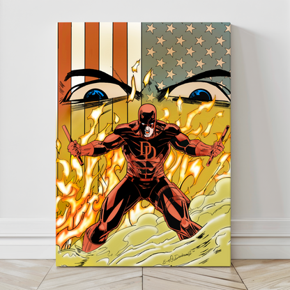 Daredevil wall art canvas print 24x36 by Ernest3d
