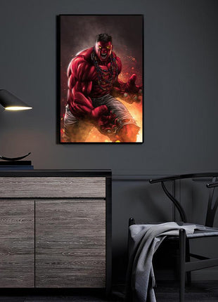 Red Hulk Wall Art | Marvel Fan Art | Snapping Turtle Gallery - Snapping Turtle Gallery
