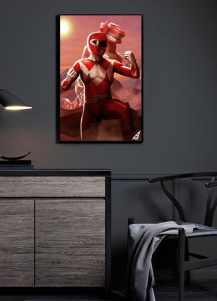 Red Ranger Wall Art | Power Rangers HD Acrylic, Metal & Canvas Print - Snapping Turtle Gallery