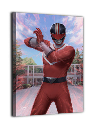 Red Time Force Ranger Wall Art | Power Rangers Acrylic, Metal & Canvas - Snapping Turtle Gallery