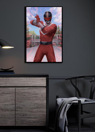 Red Time Force Ranger Wall Art | Power Rangers Acrylic, Metal & Canvas - Snapping Turtle Gallery
