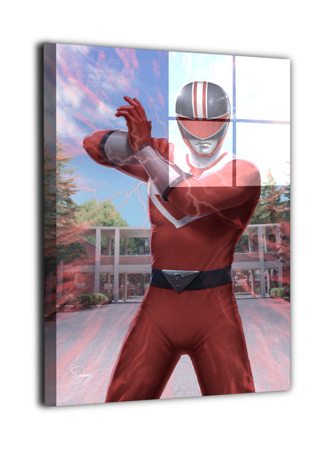 Red Time Force Ranger Wall Art | Power Rangers Acrylic, Metal & Canvas - Snapping Turtle Gallery