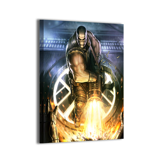 Relentless Firepower Wall Art Canvas Print 24x36 – Crossbones (Marvel) by Oliver Morit