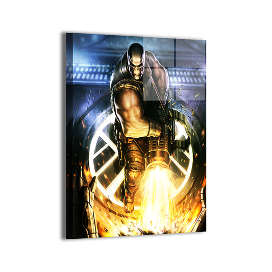 Relentless Firepower Wall Art Metal Print 24x36 – Crossbones (Marvel) by Oliver Morit