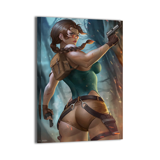 Relic Hunter Wall Art Canvas Print – Lara Croft by Nopeys