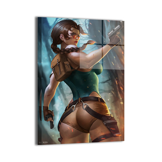 Relic Hunter Wall Art Metal Print – Lara Croft by Nopeys