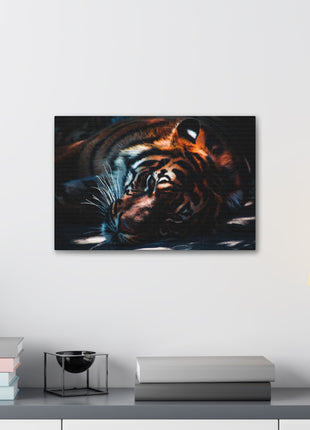 Resting Power – Tiger Laying Down Wall Art | STG Collection - Snapping Turtle Gallery