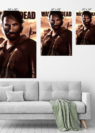 Rick Grimes Wall Art | The Walking Dead Acrylic, Metal & Canvas Print - Snapping Turtle Gallery