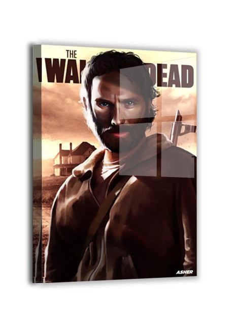 Rick Grimes Wall Art | The Walking Dead Fan Art | Snapping Turtle Gallery [variant_option1] Print, Premium Wall Art by Snapping Turtle Gallery