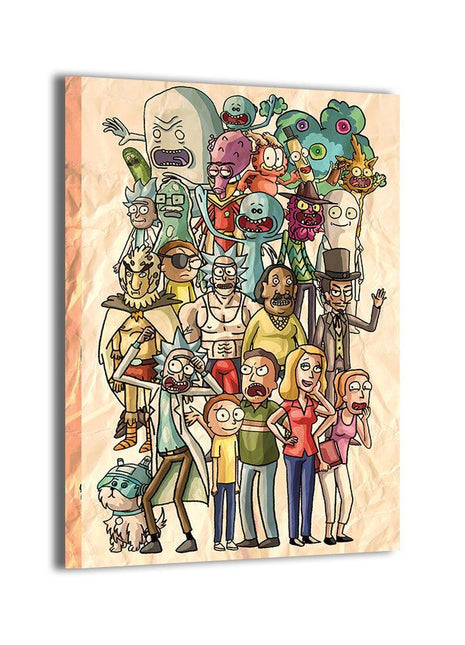 Rick and Morty Wall Art | Cartoon Fan Art | Snapping Turtle Gallery - Snapping Turtle Gallery