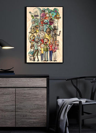 Rick and Morty Wall Art | Cartoon Fan Art | Snapping Turtle Gallery - Snapping Turtle Gallery