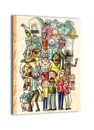 Rick and Morty Wall Art | Cartoon Fan Art | Snapping Turtle Gallery - Snapping Turtle Gallery