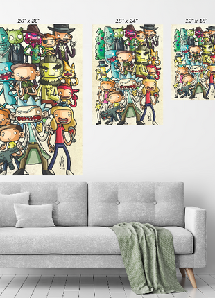 Rick and Morty Wall Art | Ultra-HD Acrylic, Metal & Canvas Print - Snapping Turtle Gallery