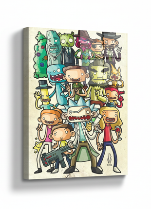 Rick and Morty Wall Art | Ultra-HD Acrylic, Metal & Canvas Print - Snapping Turtle Gallery